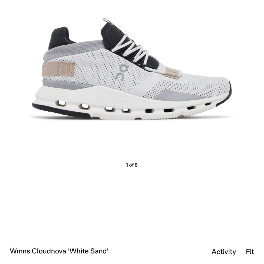 On Running Women’s Cloudnova White Sand Shoes